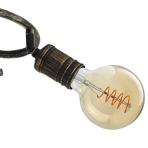 Sufitowa lampa do jadalni Fidel 3216 regulowany plafon złoto antyczne