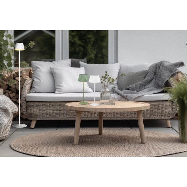 Stojąca lampa ledowa Suarez R47706149 LED 2W 3000K IP44 zielona