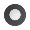 Szklana ścienna lampa SATURN czarna biała metalowa 1xG9 okrągła kula ball 12436