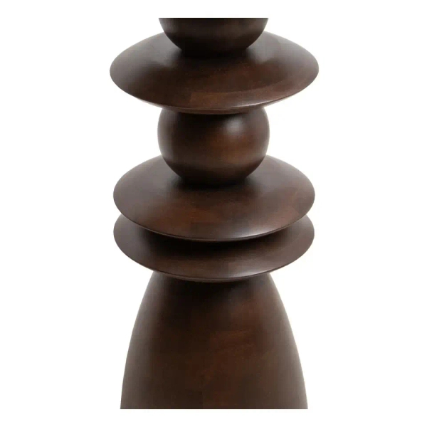 Drewniana komoda RONDA MM001501100402 brązowo beżowa do salonu 130cm
