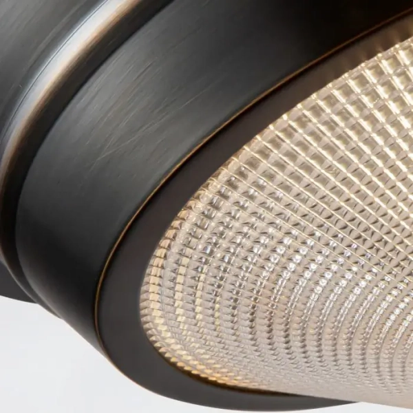 Nowoczesny plafon do salonu Williard QN-WILLARD-FS-UBZ-PG szklany czarny