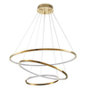 Zwisowa lampa salonowa Circle Slim ST-10112P-3 LED 53W 3000K okrągła złota
