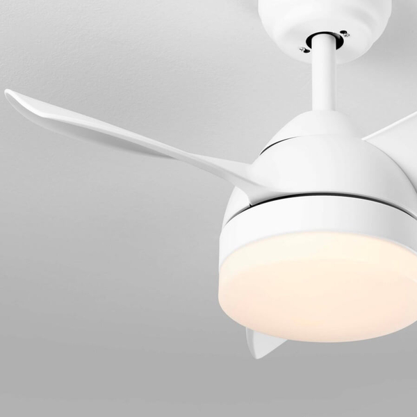 Sufitowy wentylator VILLAZON LE44971 LED 18W 3000-6500K z pilotem biały
