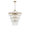 Wisząca lampa na łańcuchu Marietta 112576 do salonu mosiądz
