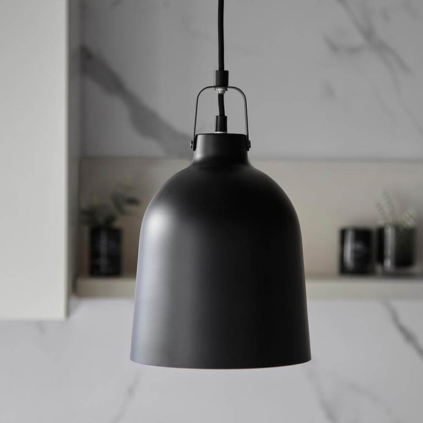 Wisząca lampa nad stół Lazenby 98424 do jadalni czarny ceglany