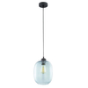 Wisząca lampa do salonu Elio 3182 TK Lighting owalna szklana niebieska
