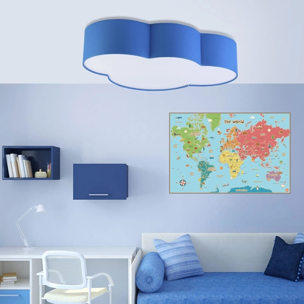 Dziecięca lampa sufitowa Cloud 1534 TK Lighting chmura niebieska biała