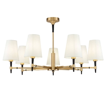 LAMPA sufitowa ZARAGOZA H001CL-07BS Maytoni abażurowa OPRAWA klasyczna mosiądz