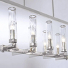 Designerska LAMPA wisząca OXFORD P10069NI Cosmolight metalowa ramka prostokątna nikiel