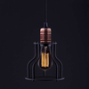 Wisząca LAMPA industrialna WORKSHOP 6336 Nowodvorski drut OPRAWA pręt ZWIS miedź czarny
