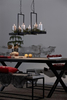 Rustykalna LAMPA zwisowa TRAY 105780 Markslojd metalowa OPRAWA wisząca zwis LED 9W 3000K na łańcuchu belka czarna