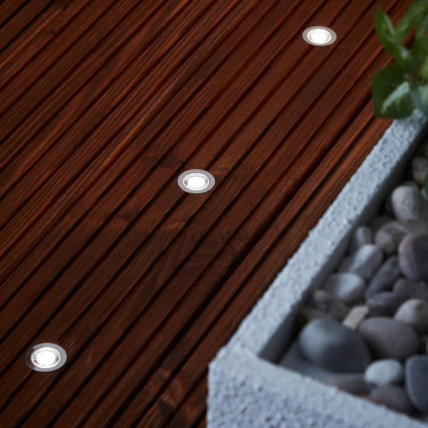 Wpuszczane oprawy zestaw 10 sztuk Cosa G03093/82 LED 7W 6500K IP44 srebrne