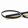 Ringowy plafon do salonu LUMENZ CL231204-3BK+GD LED 30W 4000K czarny