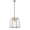 Łańcuchowa lampa wisząca Hurst 95835 szklana mosiądz przezroczysty