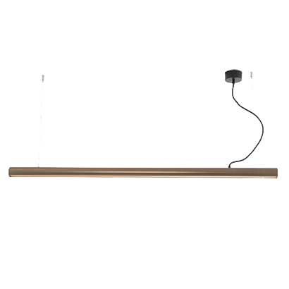 Liniowa lampa wisząca 22207 LED 45W 3000K podłużna brązowy