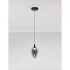 Szklana wisząca lampa VAZENDO LE45115 LED 6W 3000K czarny szary