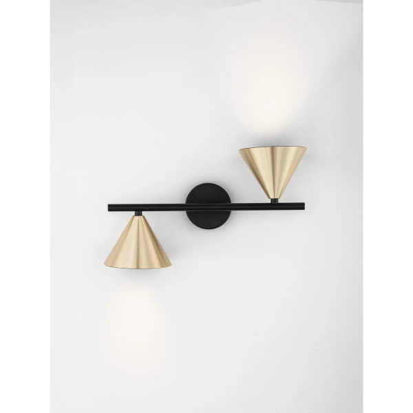 Podwójny regulowany kinkiet SALVADO LE45597 złota