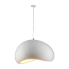 Lampa wisząca nowoczesna biała tworzywo STONE DN426-800 kloszowa E27 do jadalni 1p