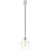 LAMPA wisząca LONGIS II 10134109 Kaspa kulista OPRAWA szklany ZWIS loftowy przezroczysty