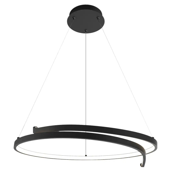 Wisząca pierścieniowa lampa LORENZO ML1583 LED 35W 4000K  czarny