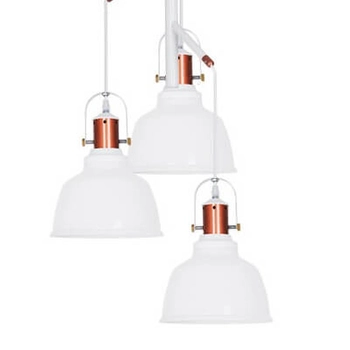 Loftowa lampa wisząca Darling AZ2146 Azzardo potrójna do kuchni biała