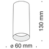 Lampa nad stół sufitowa Focus C010CL-01MG Maytoni metalowa złota