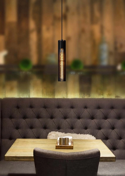 Druciana lampa wisząca Lionel 73406/01/30 do przedpokoju czarna