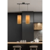 Wisząca lampa boho Ballo 32-19738 tuba materiałowa brązowy czarny