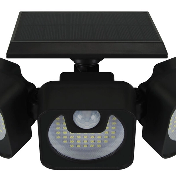 Naświetlacz z czujnikiem ruchu SIREN 04052 Ideus LED 7W IP65 akumulator czarny