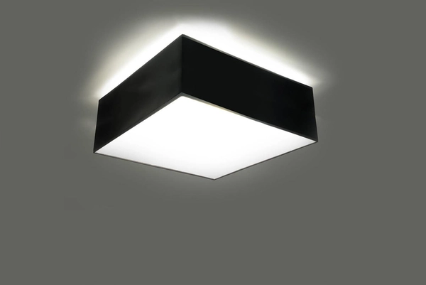 Kinkiet LAMPA ścienna SL.0142 kwadratowa OPRAWA plafon sufitowy czarny