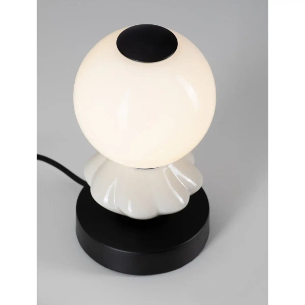 Ceramiczna lampka stołowa MONRETA LE45238 LED 6W 3000K szara biała