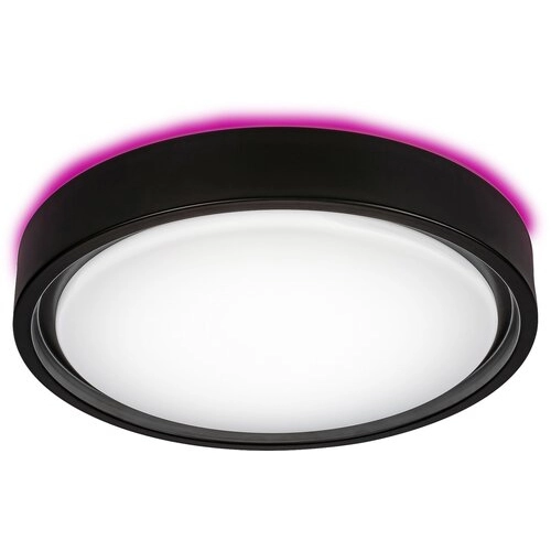 Plafon LAMPA sufitowa FOSTER 3283 Rabalux okrągła OPRAWA metalowa LED 28W 2700K - 5000K plafoniera z pilotem czarna