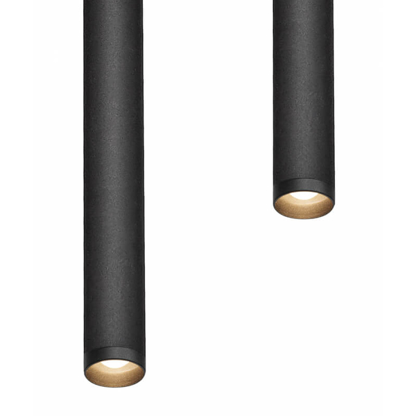 Lampa wisząca do salonu Roll 11178202 Kaspa LED 8,4W 3000K podwójna czarna