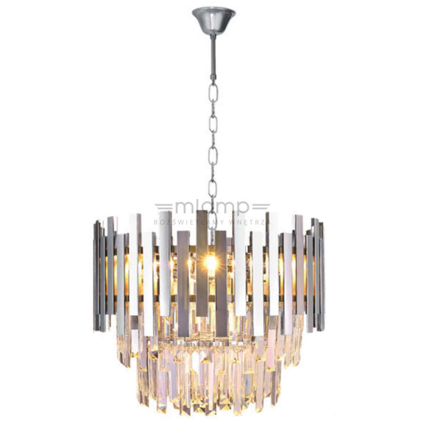 LAMPA wisząca ASPEN ML5996 Milagro glamour OPRAWA metalowy ZWIS okrągły chrom