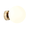 Złota lampa ścienna Ball 1076C30_S Aldex nowoczesny kinkiet do sypialni