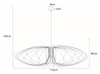 Lampa wisząca Tizi K-3408 CZARNY z drucianym kloszem