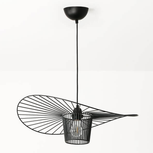Zawieszana lampa Petti ABR-PETTI-70 Abruzzo falowana druciana czarna