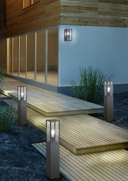 Antracytowa klatka ścienna Garonne 201860142 zewnętrzna lampa loft