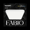 Kwadratowa lampa sufitowa Fabio LED 23W 4000K do holu biała