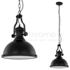 Industrialna LAMPA wisząca MAEVA MDM-2569/1 Italux metalowa OPRAWA zwis loft czarny