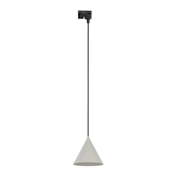 1-fazowa lampa stożkowa TRACER CONO 10654 wisząca czarny beżowy