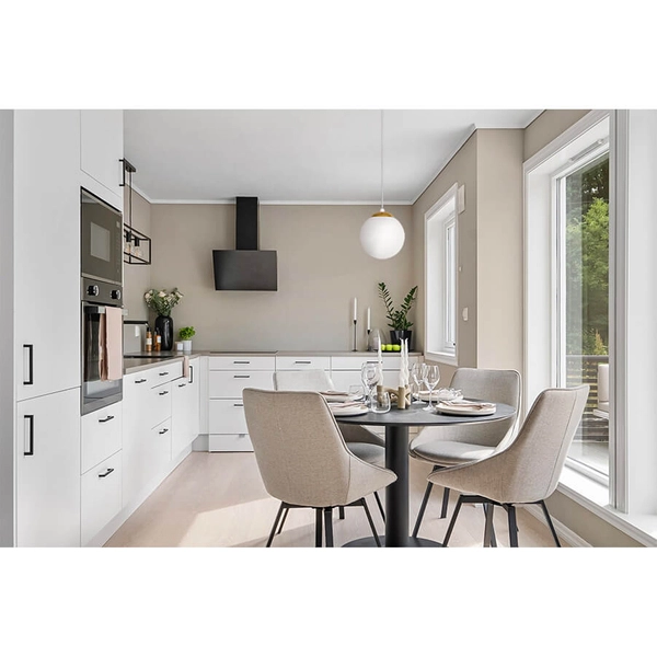 Pojedyncza lampa wisząca Elmo K-5310 Kaja kula metalowa szklana biała złota