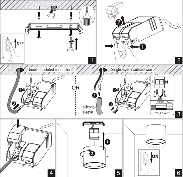 Ściemnialna lampa sufitowa Fallon 47550101 Nordlux LED 5,5W 2700K biała
