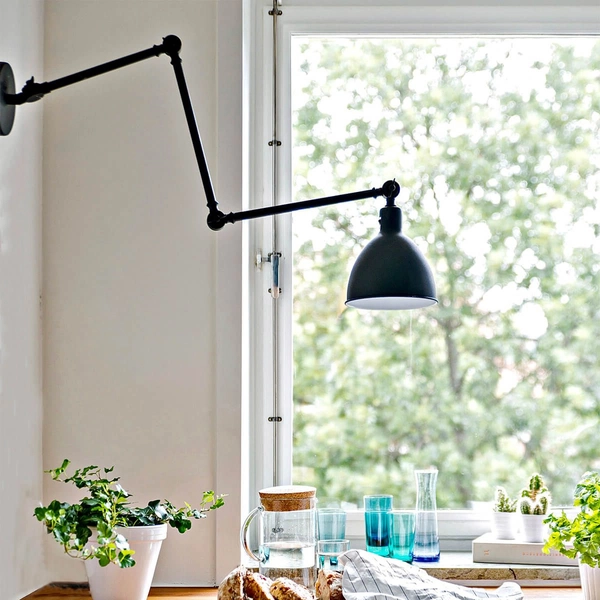 Industrialna lampa ścienna Bazar 2827660-4000 By Rydens regulowana czarna