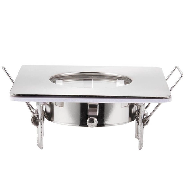 Kwadratowe oczko Speculo 80245 metalowe do łazienki IP65 chrom