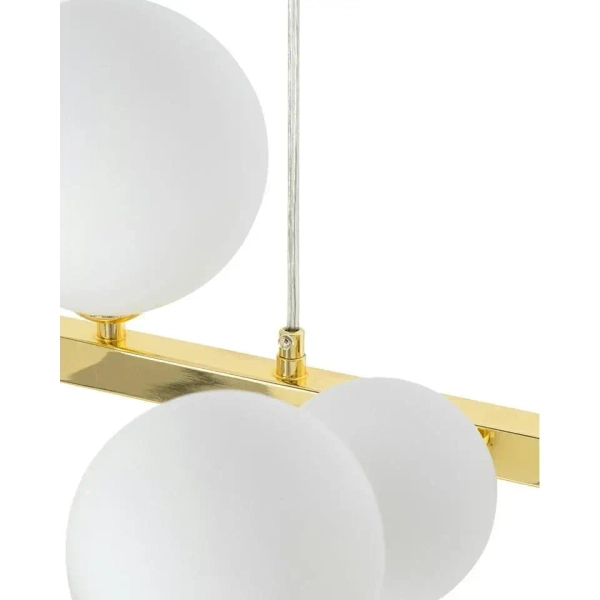 Molekułowa lampa wisząca ALURE MSE1501100605/MILK glamour kule białe złote
