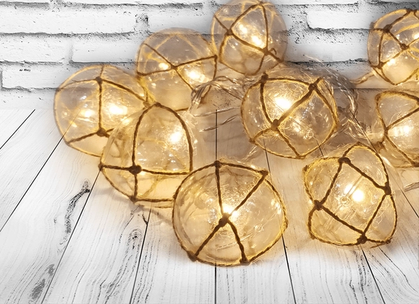 Dekoracyjna girlanda wewnętrzna na baterie 10 LED 2,1m ciepła