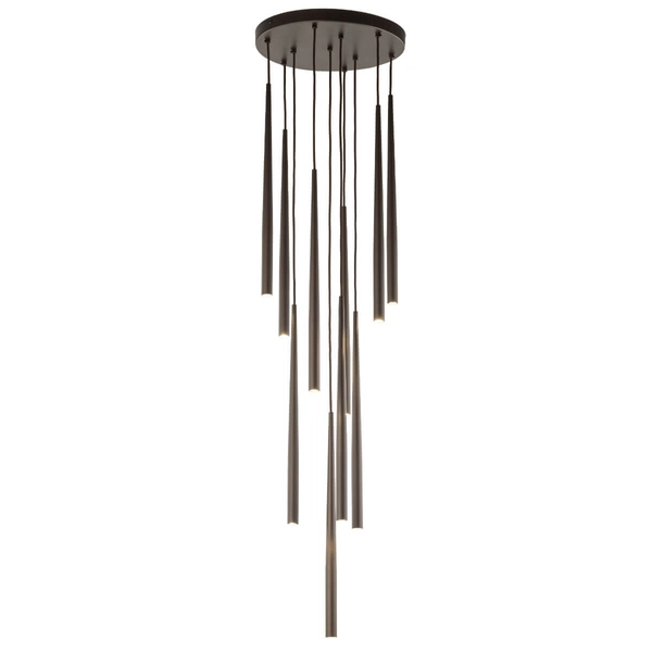 Kaskadowa lampa zwisająca Piano 10110 sople do salonu brązowa