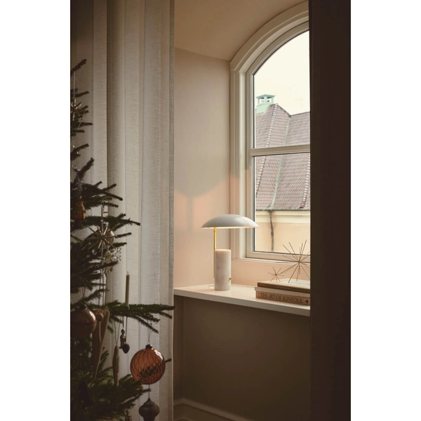 Nocna lampa glamour Mademoiselles 2220405001 marmurowa biały