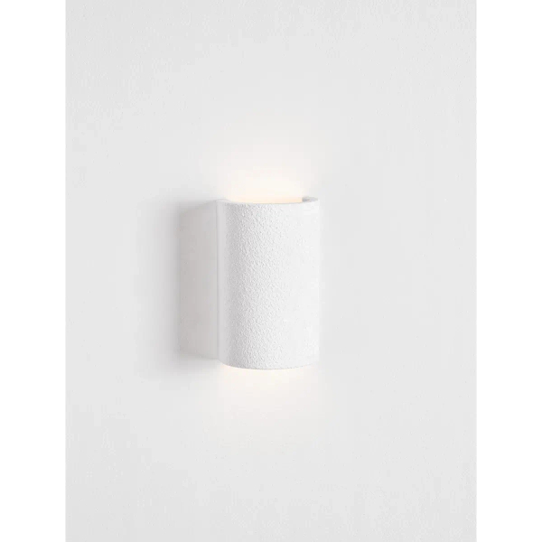 Gipsowa lampa ścienna BARENZO LE45579 do salonu biała